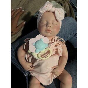 🆕12inch Realistic 2.3lb Full Body Silicone Sleeping Baby Girl Reborn Baby Dolls